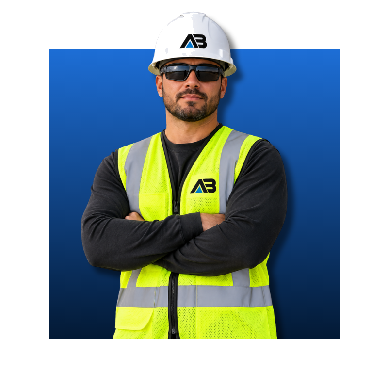 AB crew member in safety gear