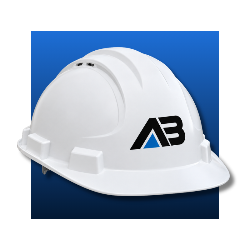 AB branded hard hat